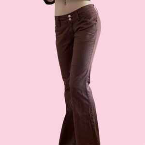 brown flare pants